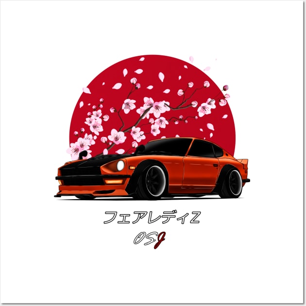 240Z Orange SunRise Edition Wall Art by OSJ Store